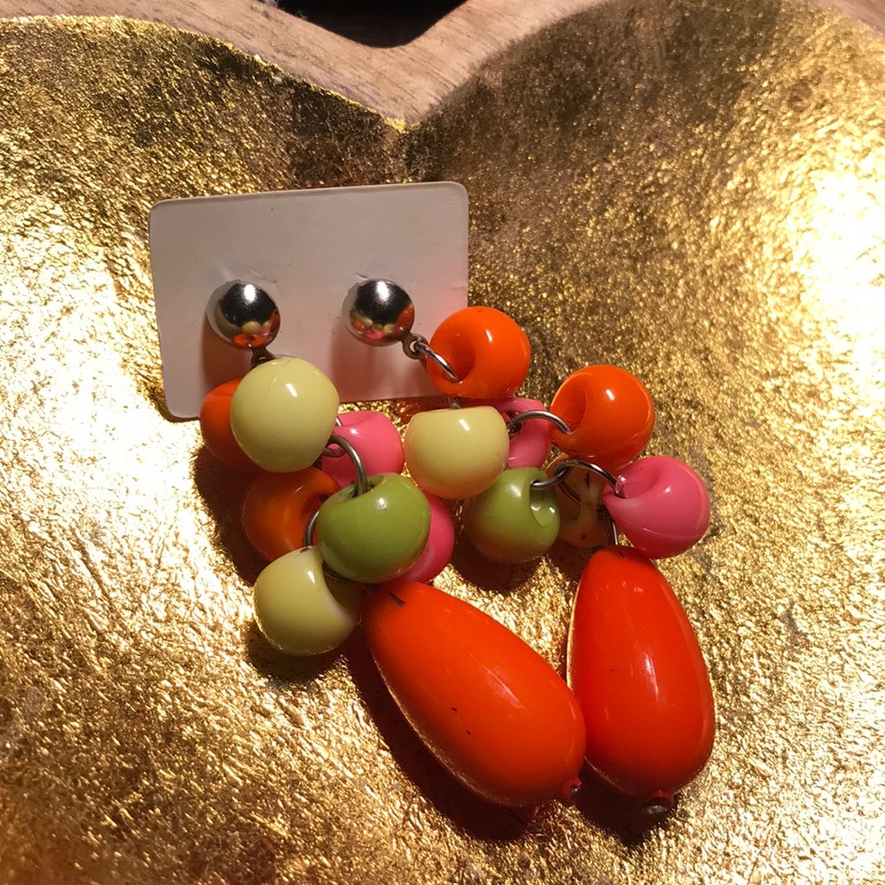 Vintage plastic earrings